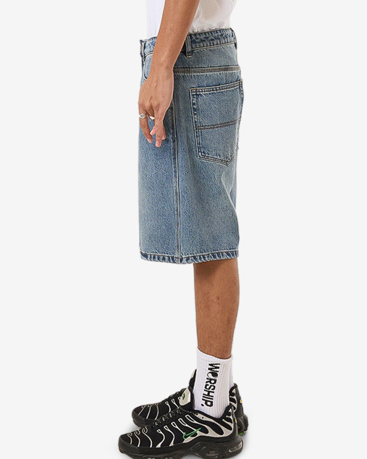 Chalice Lounger Jean Short - storm blue