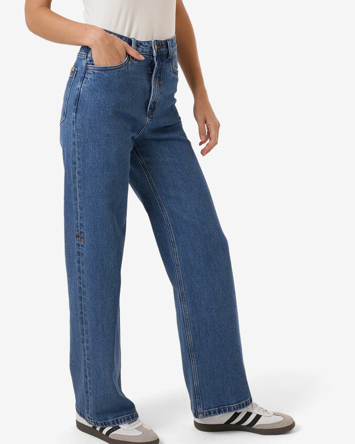 Cherry Stretch Jean - Double Rinsed Blues