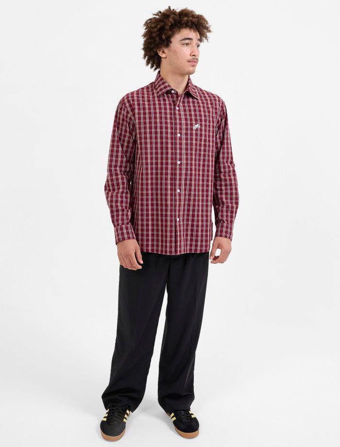 Cherub Pocket Long Sleeve Shirt - Wine