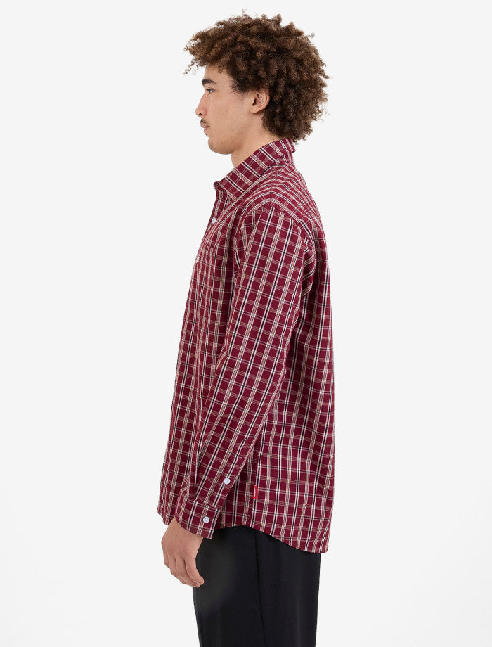 Cherub Pocket Long Sleeve Shirt - Wine