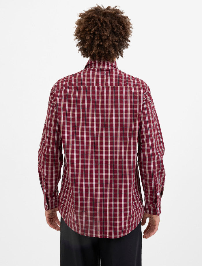 Cherub Pocket Long Sleeve Shirt - Wine