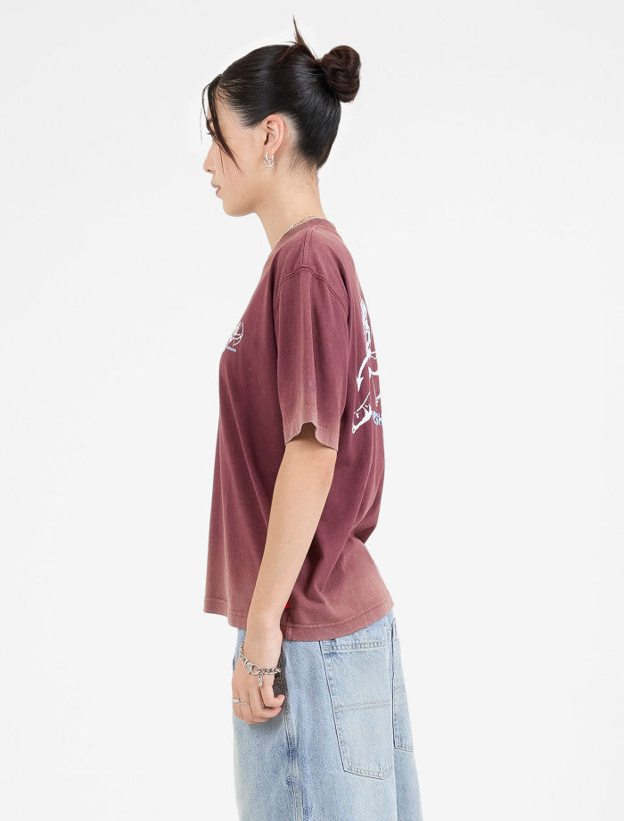 Cherub Regular Fit Tee - Vintage Wine