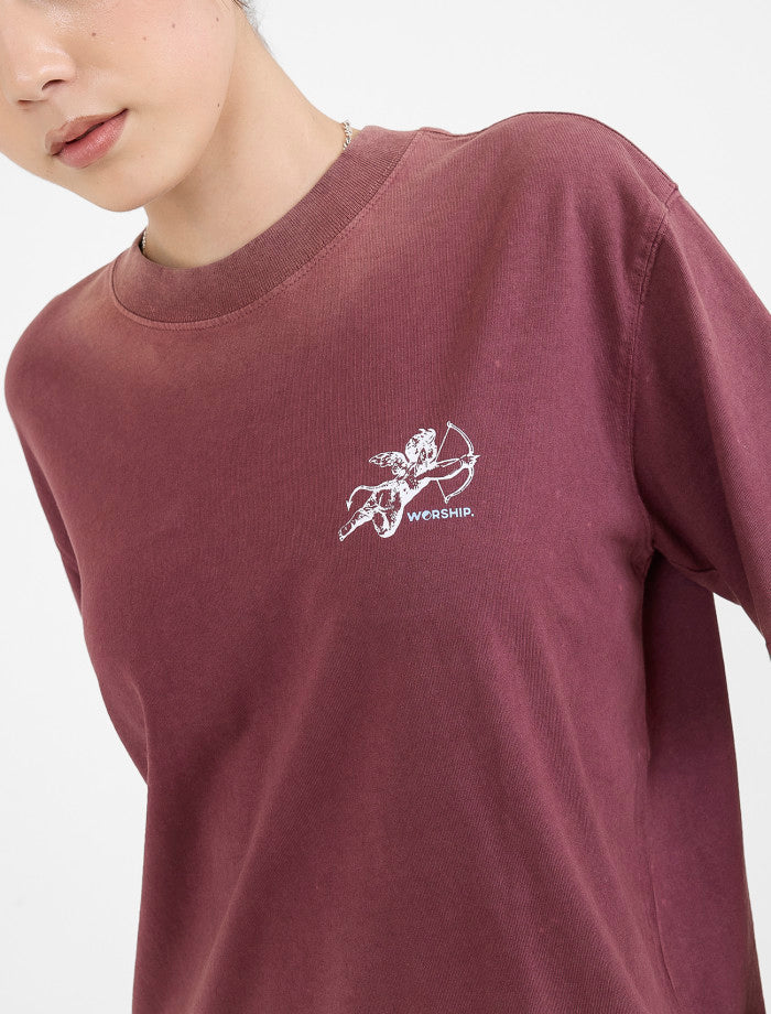 Cherub Regular Fit Tee - Vintage Wine