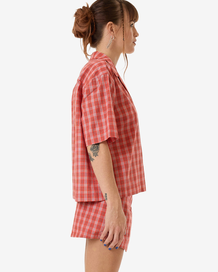 Class Box Fit Shirt - Tomato Red