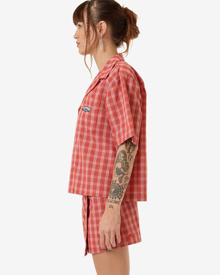 Class Box Fit Shirt - Tomato Red