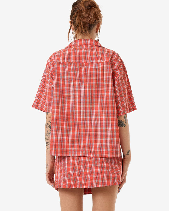 Class Box Fit Shirt - Tomato Red