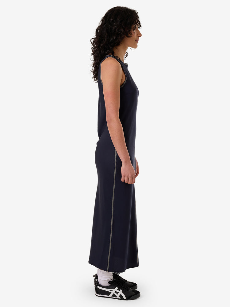 Contour Slip Midi Dress - Peacoat