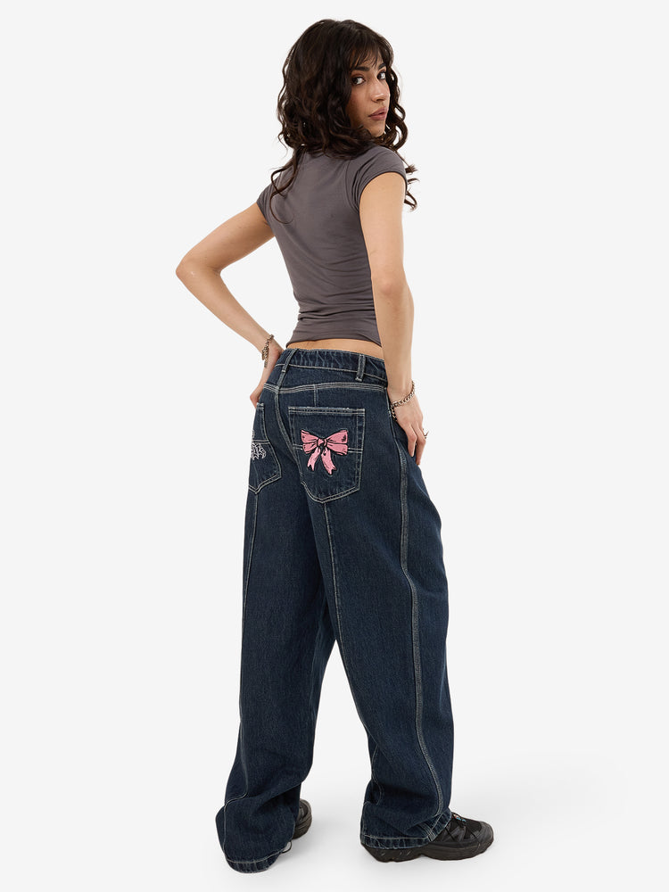 Cute But Psycho Big Baggy Jean - Dirty Midnight