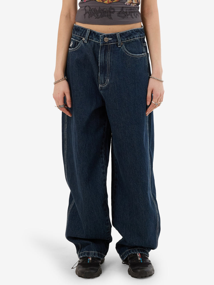 Cute But Psycho Big Baggy Jean - Dirty Midnight