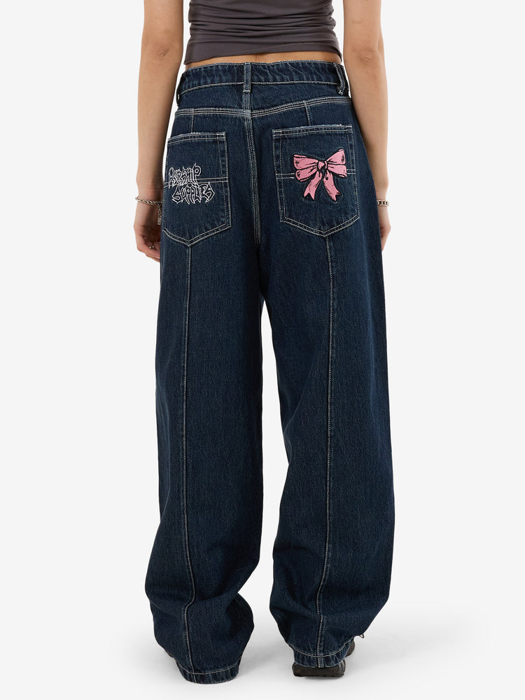 Cute But Psycho Big Baggy Jean - Dirty Midnight