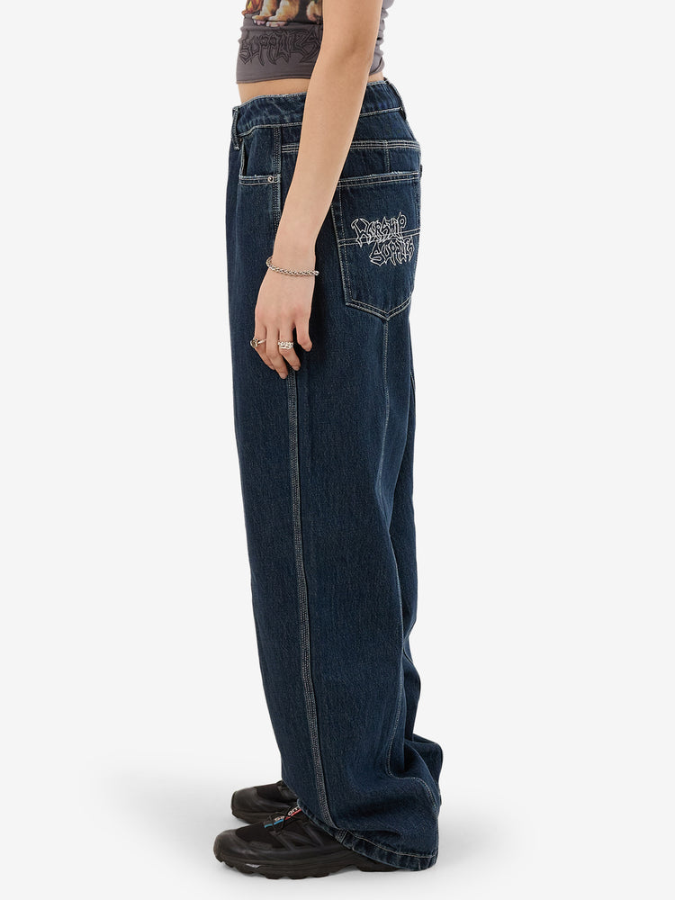 Cute But Psycho Big Baggy Jean - Dirty Midnight