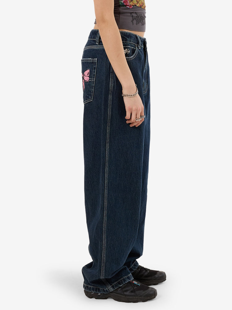 Cute But Psycho Big Baggy Jean - Dirty Midnight