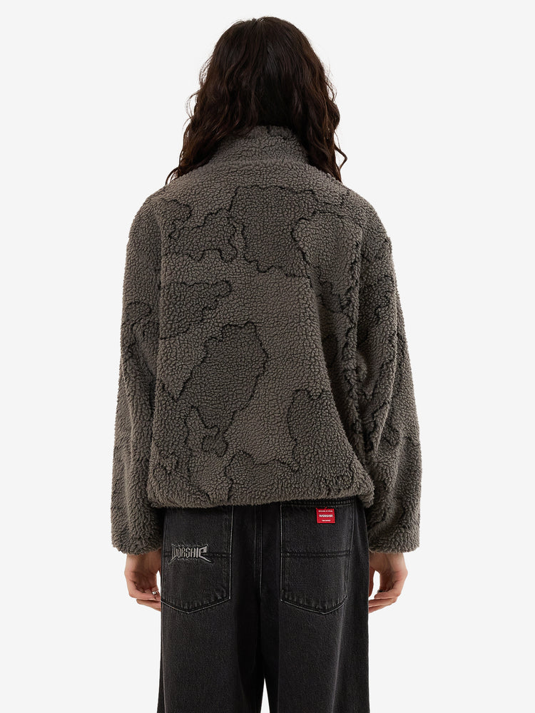 Delirium Zip Through Polar Fleece - Steel Grey