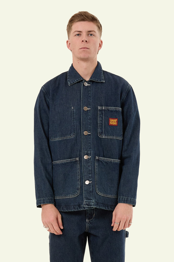 Denim Chore Jacket - Dirty Midnight