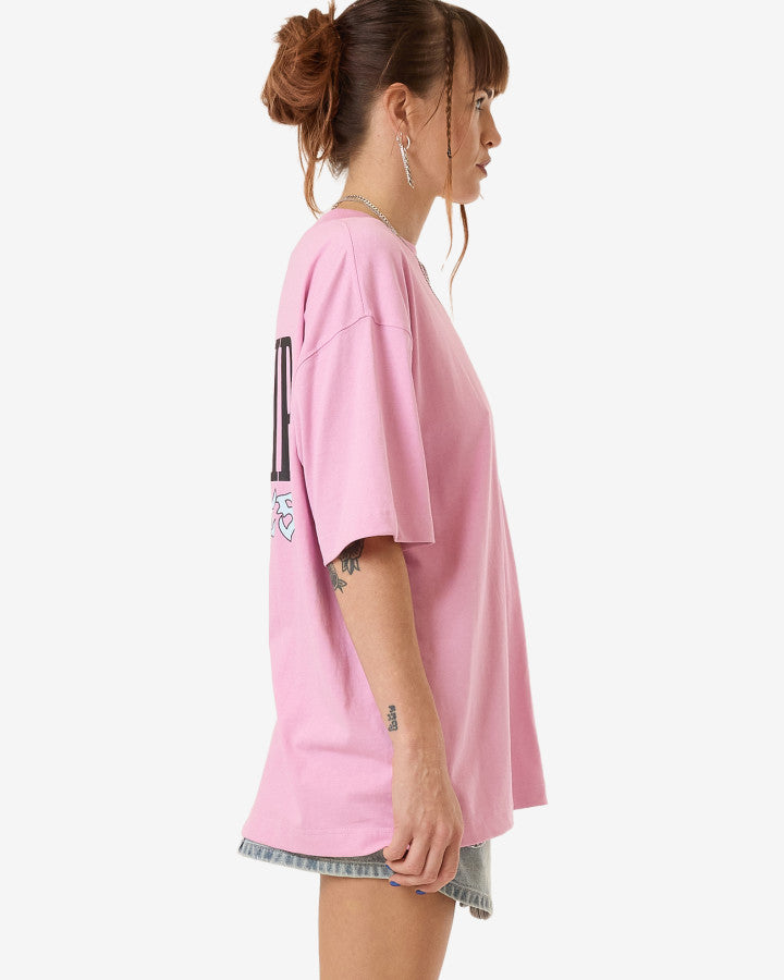 Domination Oversize Fit Tee - Lilac Chiffon