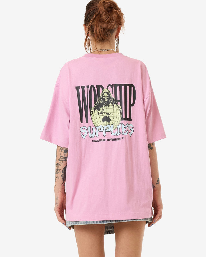 Domination Oversize Fit Tee - Lilac Chiffon