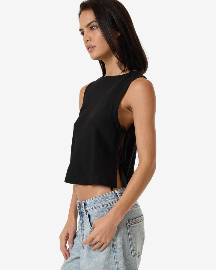 Ember Tie Top - Black