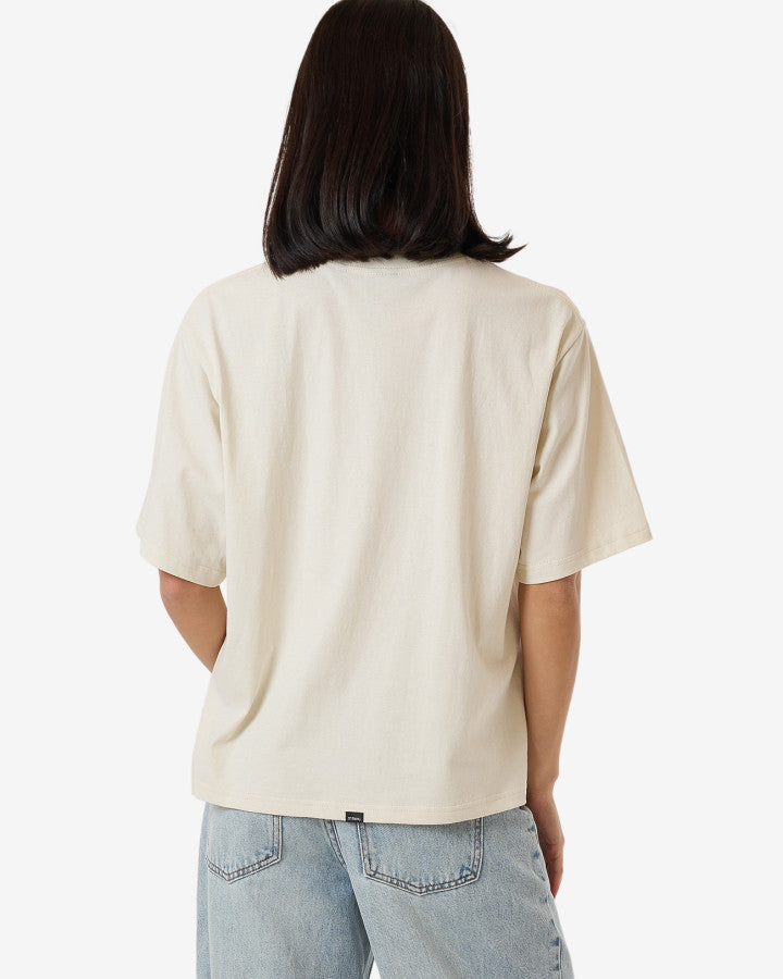 Flower Society Square Tee - Heritage white