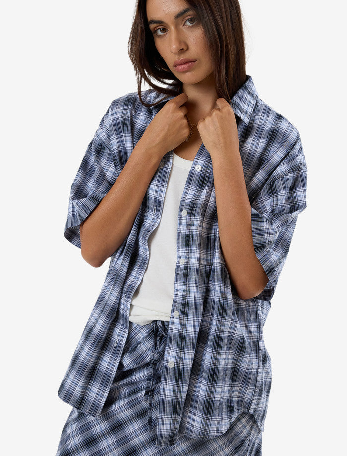 Friendly Service Plaid Shirt - Iceberg