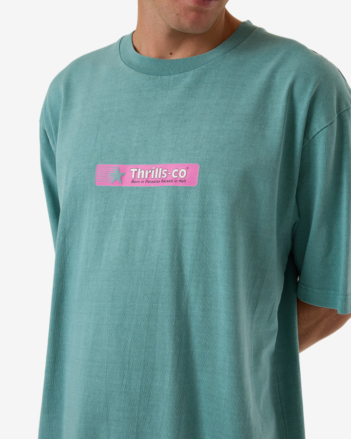 Games Of 84' Oversize Fit Tee - Agate Green