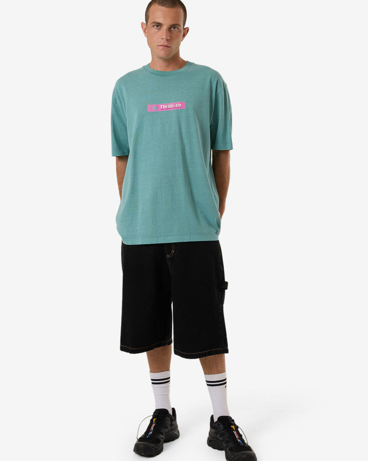 Games Of 84' Oversize Fit Tee - Agate Green