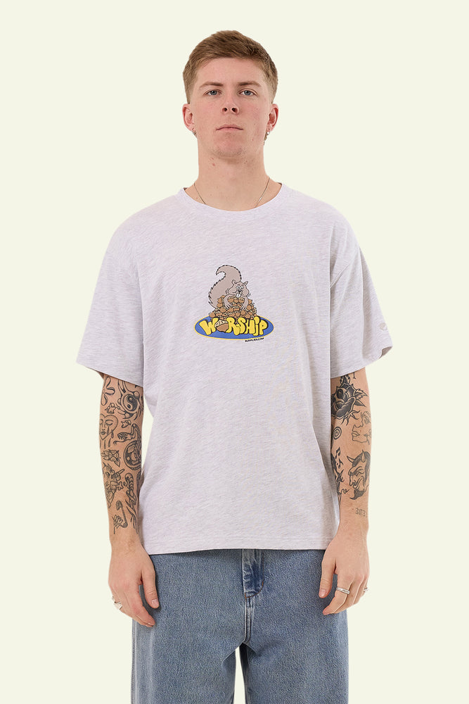 Going Nuts Tee -  Snow Marle