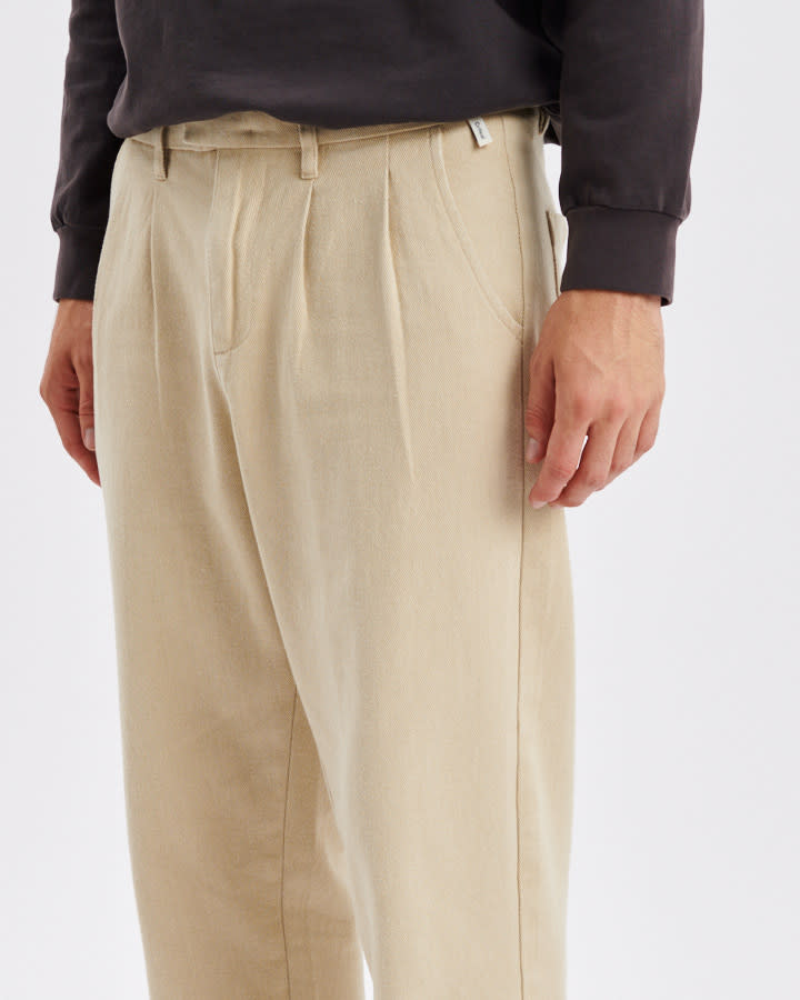 Harro Twill Pant - Ecru