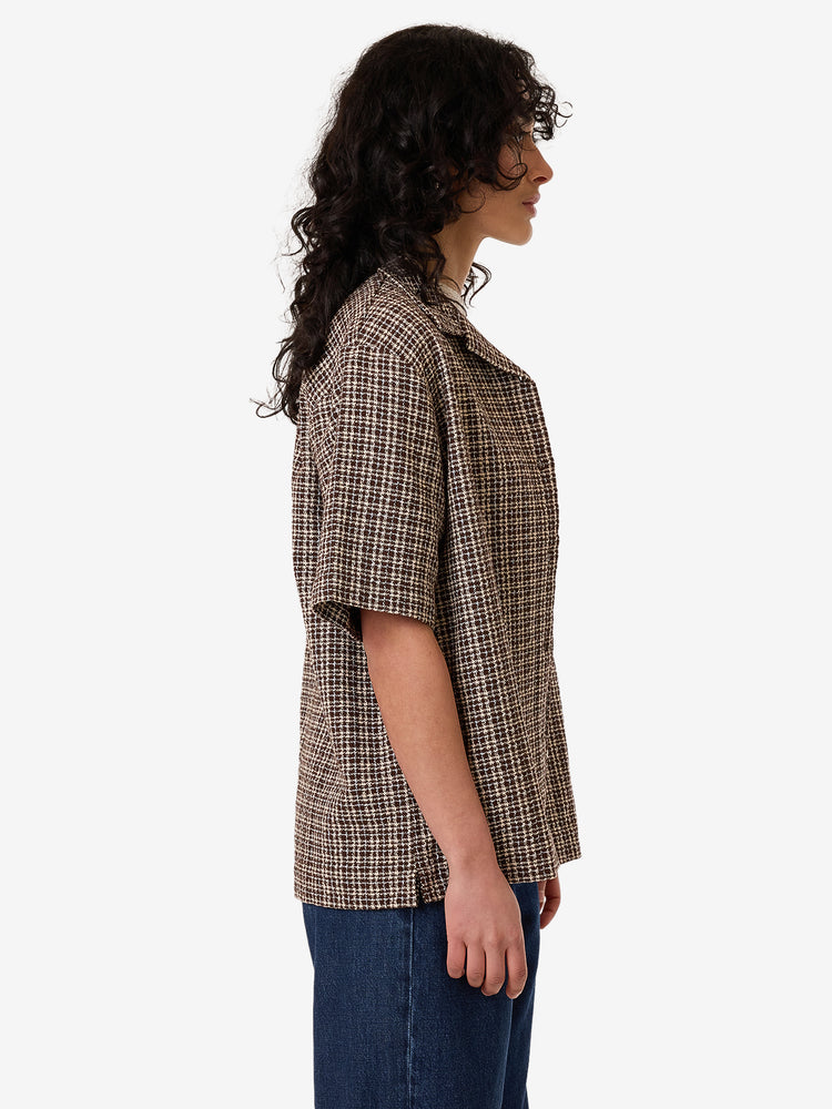 Hazed Adrianna Shirt - Coffee