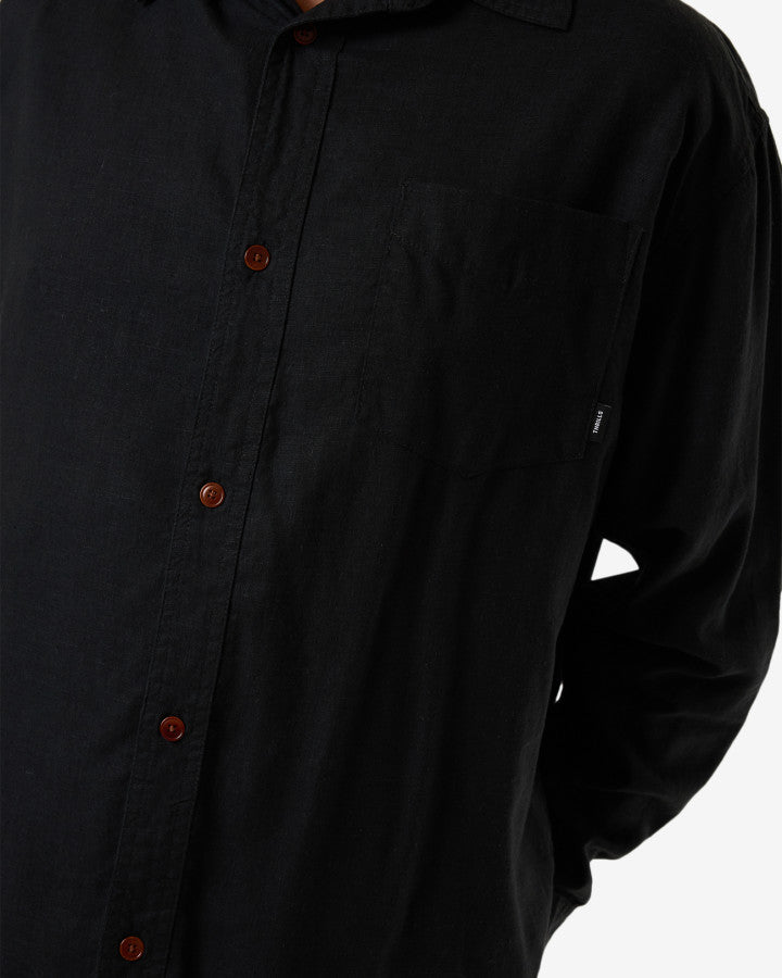 Hemp Thrills O.S L.S Shirt - Black