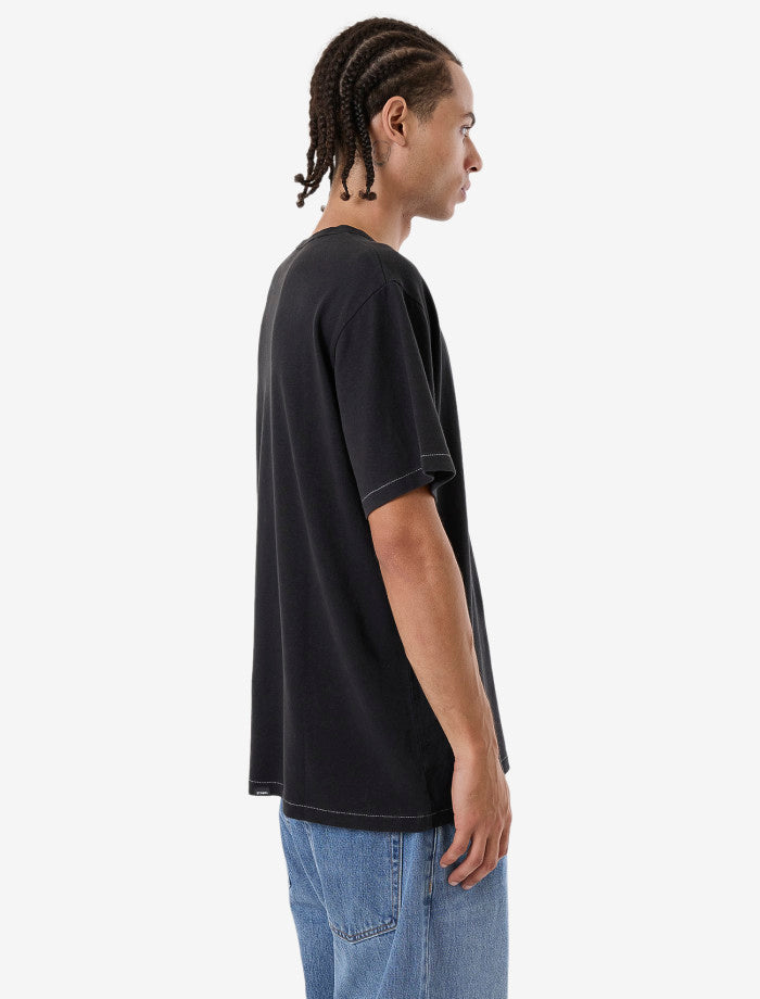 Hemp Thrills Embro Bind Merch Fit Tee - Black