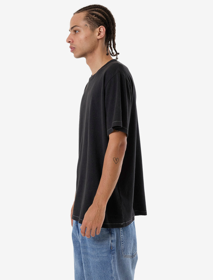 Hemp Thrills Embro Bind Merch Fit Tee - Black