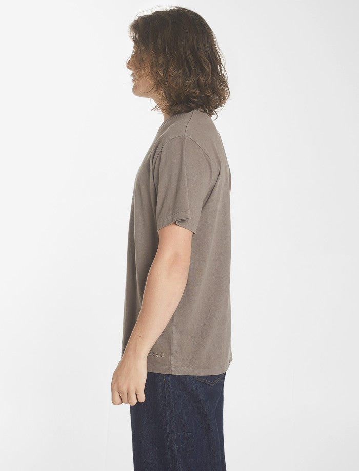 Hemp Thrills Embro Merch Fit Tee - Light Canteen