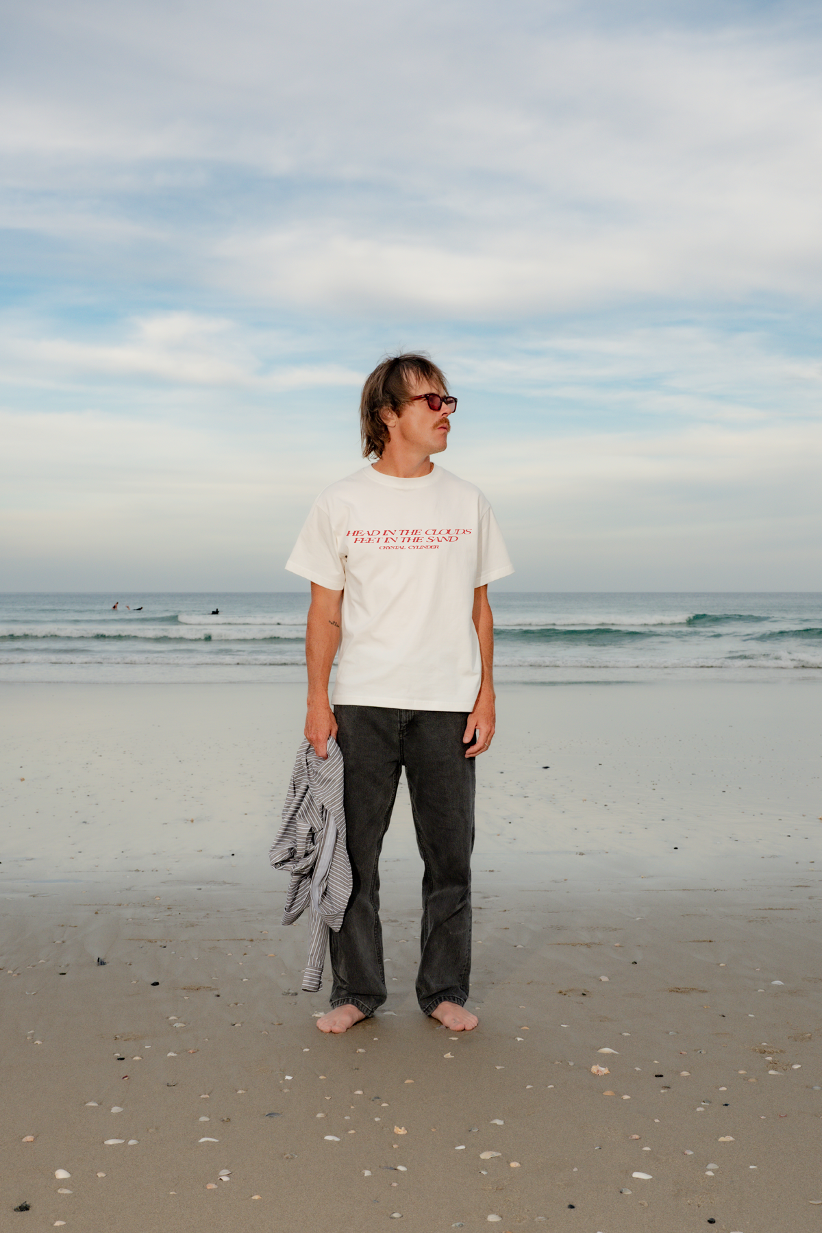 Mens Motto Script - Bone – Crystal Cylinder