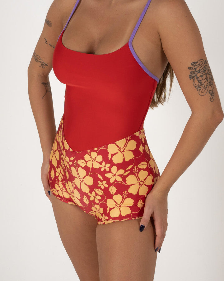 Holiday Surf Suit - Aloha Red