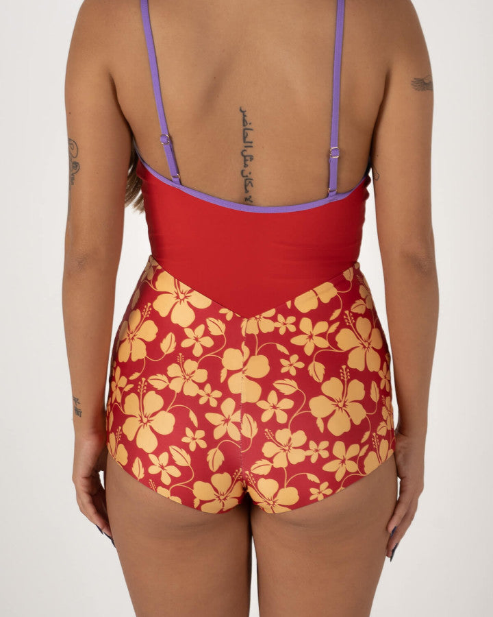 Holiday Surf Suit - Aloha Red