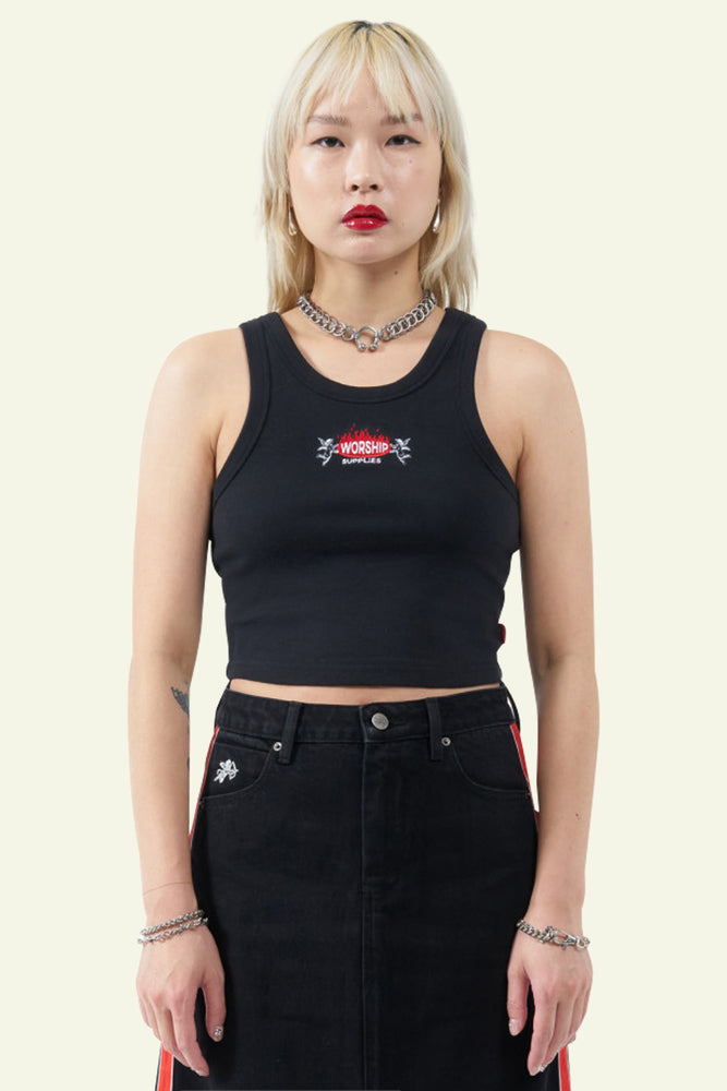 Hot Plate Curve Tank - Washed Black
