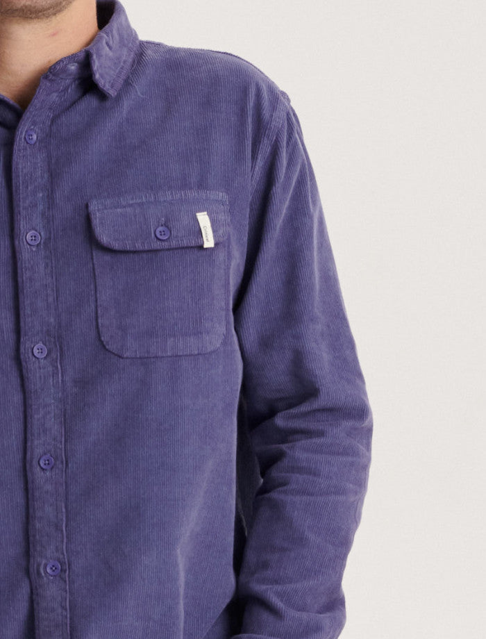 Lazy Boy LS Cord Shirt - Violet