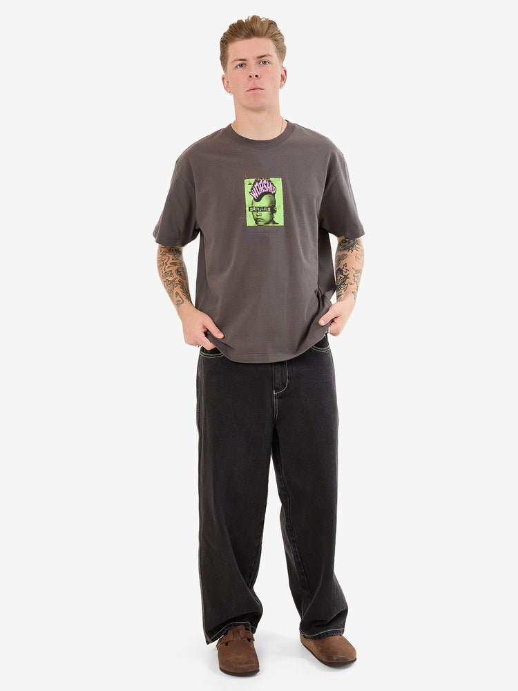 Lil Mo Tee - Worn Black