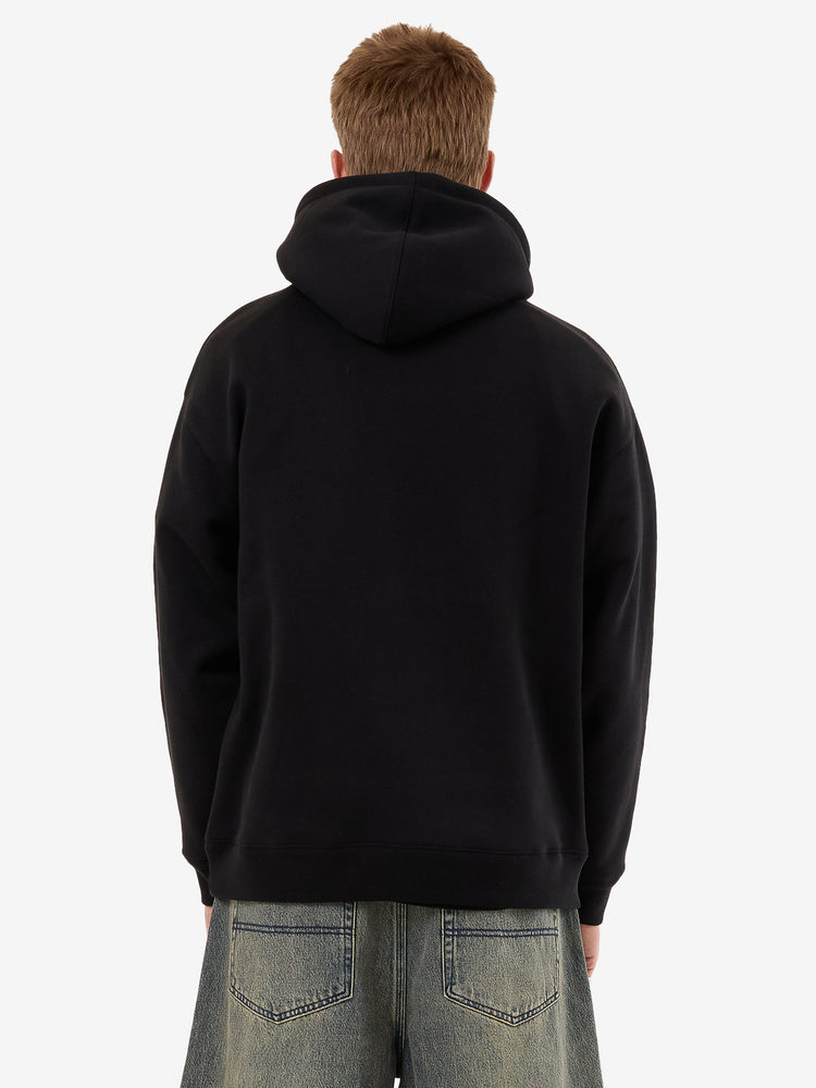 Messenger Pull Over Hood - Black