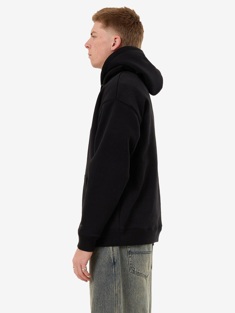 Messenger Pull Over Hood - Black