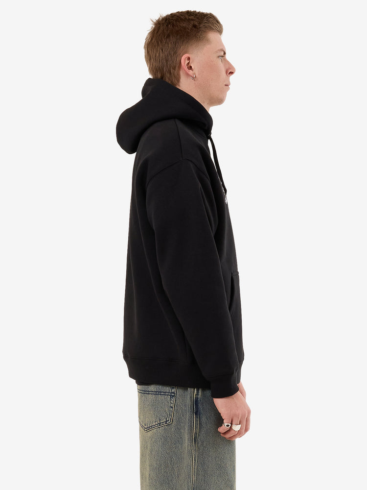 Messenger Pull Over Hood - Black