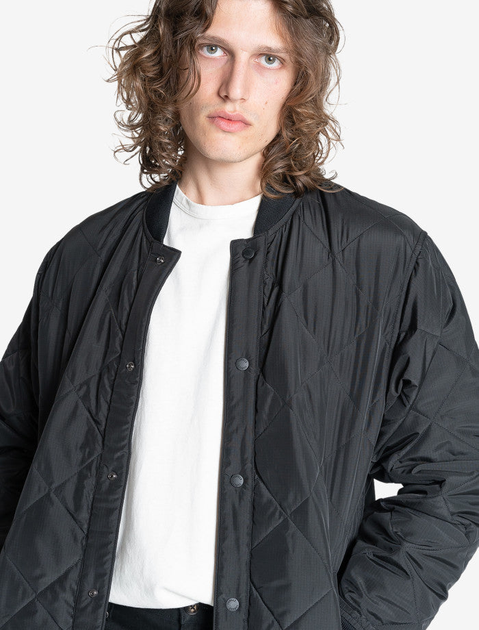 Minimal Thrills Quilt Work Jacket - Black