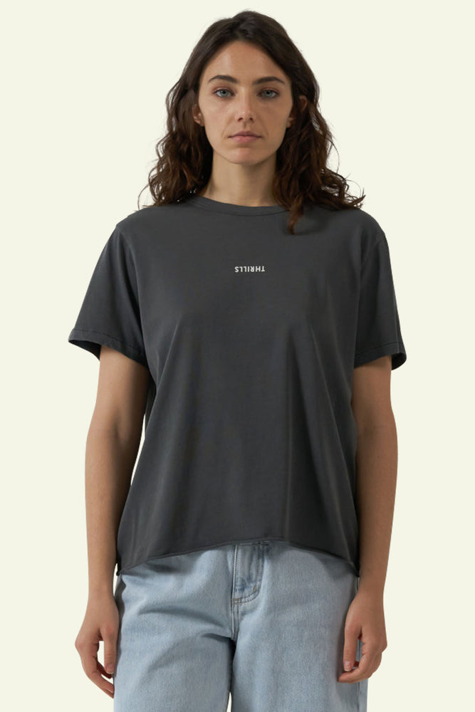 
            
                Load image into Gallery viewer, Minimal Thrills Relaxed Tee - Merch Black
            
        