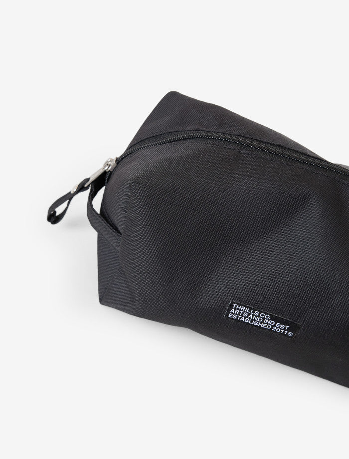 Minimal Thrills Wash Bag- Black