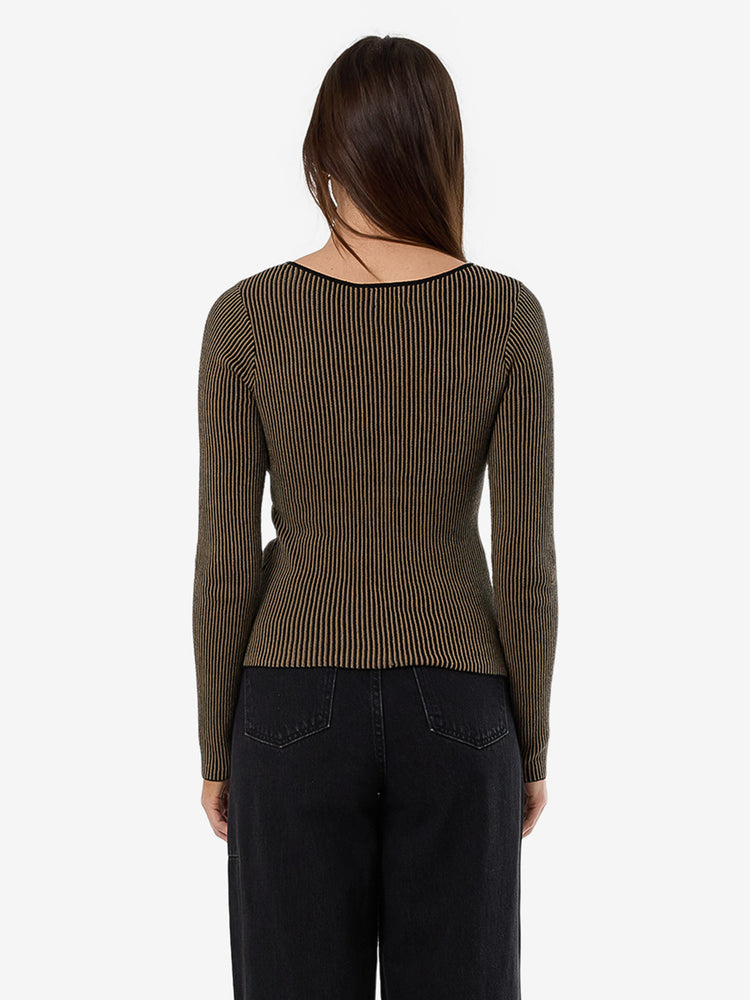 Natural Causes Reversible Knit Top - Clove