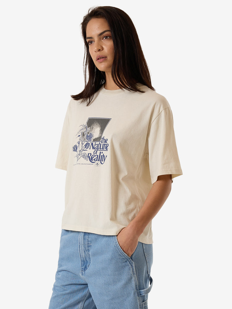 Nature Vs Nurture Square Tee - Heritage White