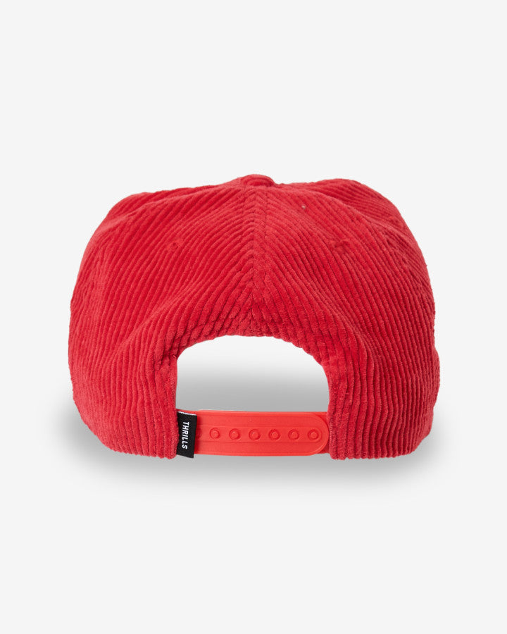 Never Stop 5 Panel Cap - Racing Red