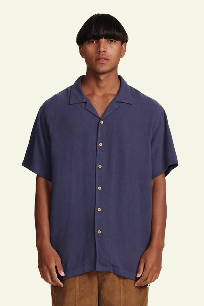 
            
                Load image into Gallery viewer, Ernie Resort Shirt- Navy
            
        