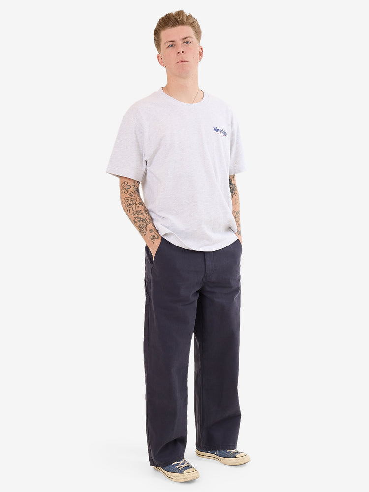 Smoko Tee - Snow Marle