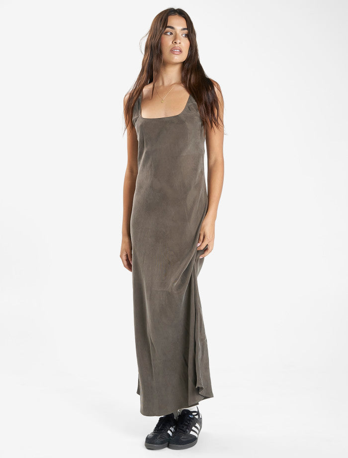 Phoenix Slip Dress - Canteen